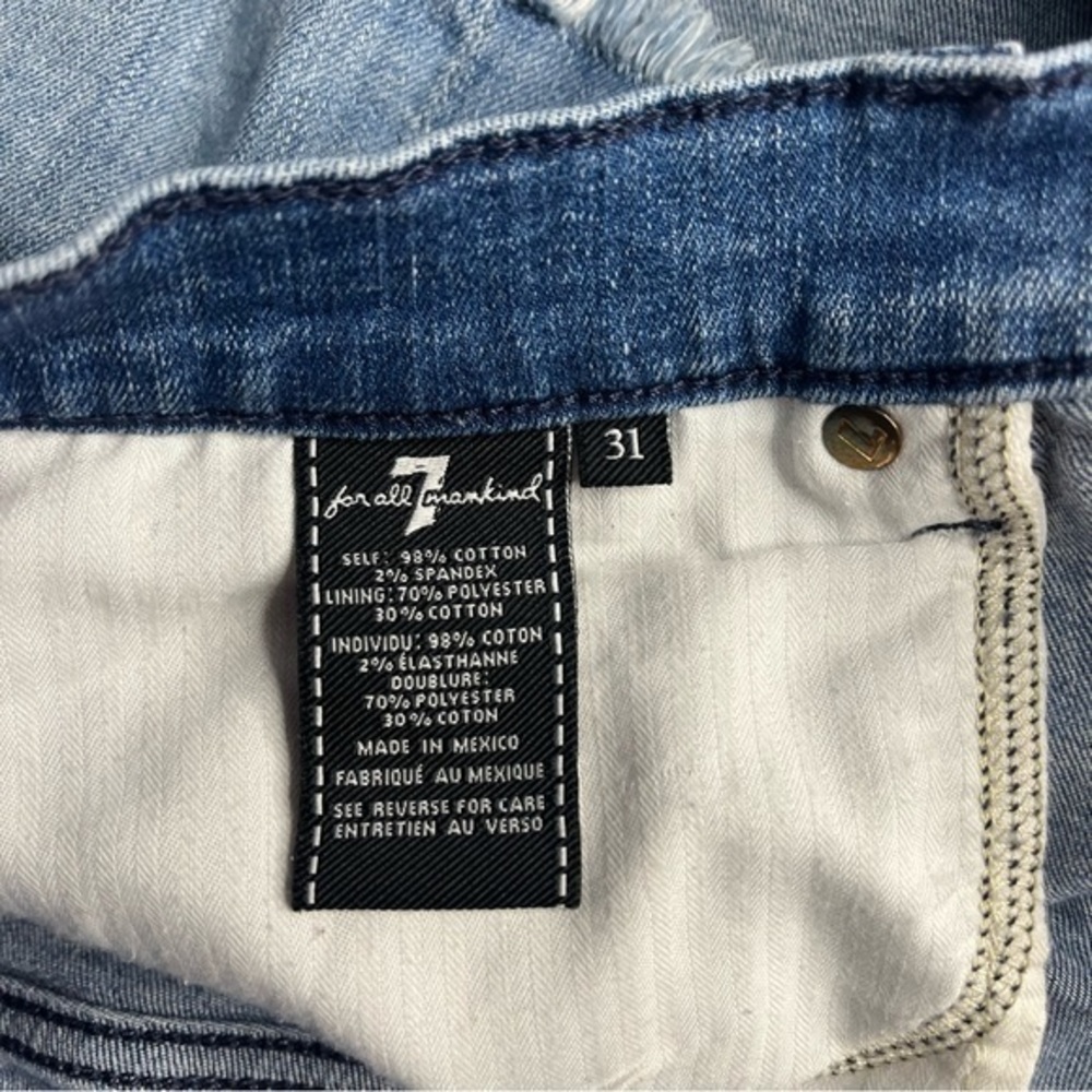 7 For All Mankind Denim Jean Shorts 31‎ - Picture 3 of 4